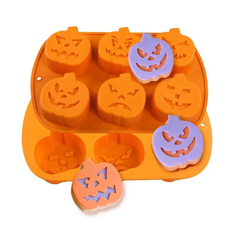 Stampo in Silicone per ragno zucca di Halloween stampi da forno per decorazioni per torte in Chiffon al cioccolato