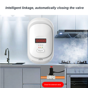 Sistema de alarma WiFi de seguridad para el hogar: detector de fugas de gas inalámbrico y detector de gas natural con control de válvula - Product Image 3