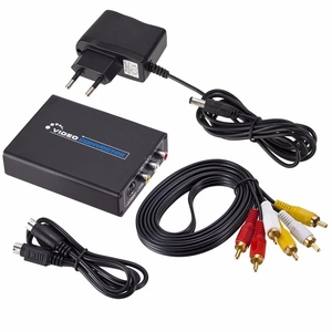 Precio de fábrica Convertidor de audio Señal de transmisión de video compuesto HD AV/S Terminal Convertidor HD Salida VGA Entrada de 5V Garantía de 1 año - Product Image 6