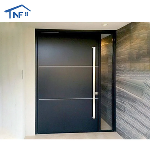 窓玄関ドア中国トップサプライヤーモダン住宅固体外部ピボットガラスドア固体外部 - Product Image 4