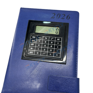 2026 Planner PU Hardcover <strong>Notebook</strong> with <strong>Calculator</strong> Planner with Calendar Business <strong>Notebook</strong> Diary Magazine - Product Image 2