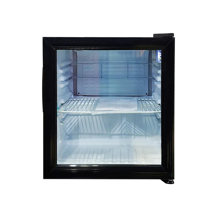 Meisda SC52 Refrigerador pequeño de bebidas verticales comerciales más popular Mini refrigerador con pantalla de puerta de vidrio simple