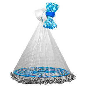 Baiyuheng toptan taşınabilir saltwat balık el atma balıkçılık kurutma net ticari ışık el yapımı ağları - Product Image 1