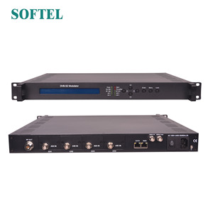 Modulador Digital SOFTEL 4 Entradas ASl IP(100M) Entrada de señal Modulador IPTV Modulador DVB S2