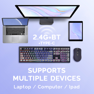 Hot RGB Backlit Full Size Triple Mode <strong>Keyboard</strong> and <strong>Mouse</strong> <strong>Combo</strong> Professional Gaming <strong>Keyboard</strong> and <strong>Mouse</strong> <strong>Combo</strong> - Product Image 3