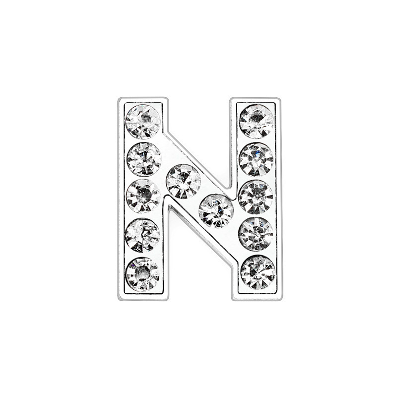 Silver-Letter N