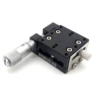SEMX40-AS XEG 40 X Axis 40x40mm Precision <strong>Linear</strong> <strong>Guide</strong> <strong>Sliding</strong> Track Micrometer Manual Fine-tuning Cross Roller <strong>Linear</strong> Stage - Product Image 3