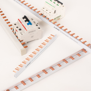 OEM Pin Type Copper Comb <strong>Busbar</strong> Customized Copper <strong>Busbar</strong> for MCB Breaker 40A Copper <strong>Busbar</strong> Connector - Product Image 4