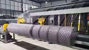 Máquina de red de alambre Hexagonal de malla Gabion para jaulas de pájaros Máquina de malla de jaulas de piedra Máquina de fabricación de malla de alambre hexagonal