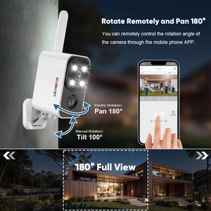 LS VISION 3MP迷你太阳能电池智能相机4G Wifi内置麦克风双向音频夜视选项，适用于云/tf卡IP - Product Image 2
