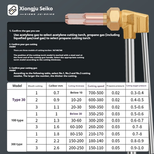 工業用プロパン切断トーチG01-100 (ステンレス鋼 & 銅)