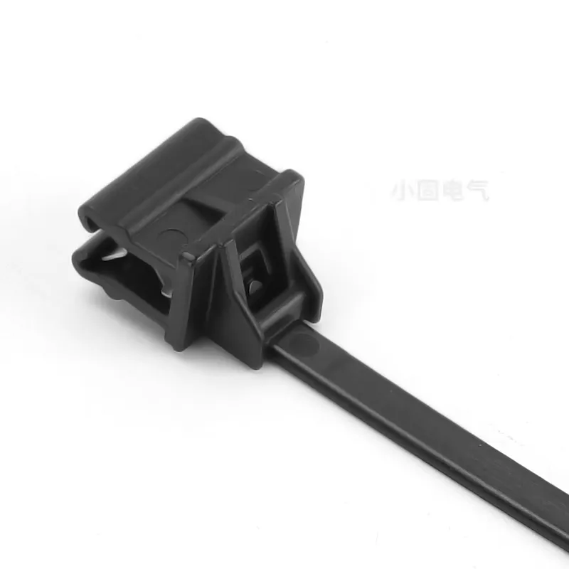 4,6*160mm alta calidad autoblocante plástico Nylon Zip Tie X97 borde Clip bridas para cables