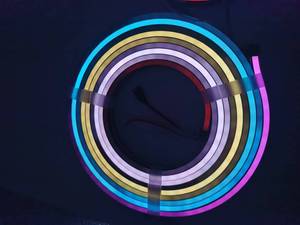 16.4ft 5M adresli RGB LED Neon ip ışık 8W 12V IP65 IP67 su geçirmez cephe aydınlatması açık esnek RGB Neon şerit işık - Product Image 4