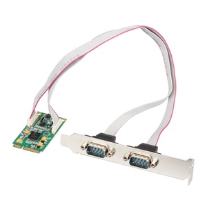 Mini PCIe 2 Ports RS422 RS485 Db9 Com Half Size Mini <strong>PCI</strong> Express Serial Port Industrial I/O Controller Card EXAR 17V352 Chip - Product Image 3