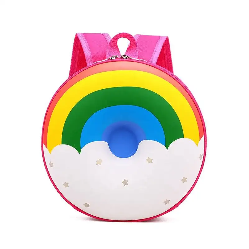 Mini arco-íris donut escola sacos crianças mochila, jardim de infância crianças mochilas, bonito crianças mochila mochilas escolares para meninas