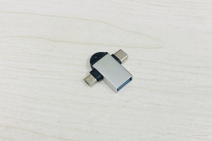 Usb 3.0铝合金2in1 Type-c和Micro Usb到Usb 3.0母适配器Otg转换器 - Product Image 5