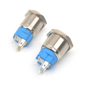 19mm <strong>Spring</strong> <strong>Return</strong> Mini Miniature <strong>Push</strong> <strong>Button</strong> LED <strong>Light</strong> Waterproof IP65 Momentary Metal Illuminated <strong>Push</strong> <strong>Button</strong> <strong>Switches</strong> - Product Image 2