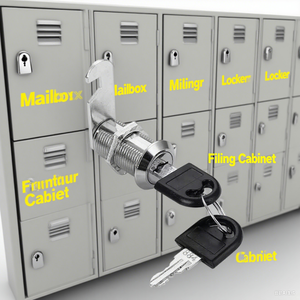 Khóa Cam kim loại bằng thép không gỉ bảo mật cao cho tủ lưu trữ và lưu trữ văn phòng - Product Image 3