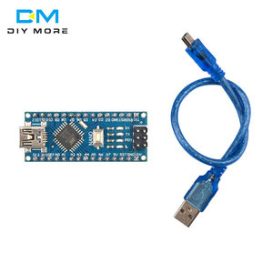 Placa de desarrollo PCB mejorada/MINI USB Nano V3.0 Atmel ATMEGA328P-AU CH340 5V, microcontrolador, Pin de soldadura para Arduino