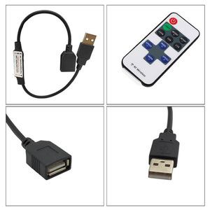 RF 11 ключ монохромный USB светодиодный контроллер для однотонные полосы света с беспроводным пультом дистанционного управления - Product Image 3
