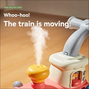 Giocattolo sensoriale del bambino con Kit di gioco 5 in 1 auto di canto multifunzionale a forma di spinta del treno del bambino camminatore giocattolo Sit to Stand apprendimento deambulatore - Product Image 5