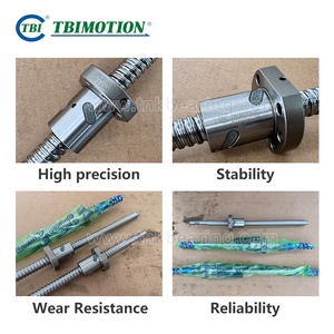 热卖原装台湾TBI运动滚珠丝杠SFNU1605 SFNU1610 SFU1604 16MM C7 C5 C3 Mut套装端加工数控零件滚珠丝杠 - Product Image 3