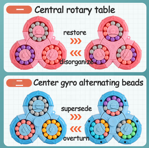 Hot Bán Ma Thuật Đậu Con Quay Đầu Ngón Tay Cube Quay Trẻ Em Giải Nén Đồ Chơi <span class=keywords><strong>Fidget</strong></span> <span class=keywords><strong>Spinner</strong></span> Đồ Chơi Cho Trẻ Em - Product Image 4
