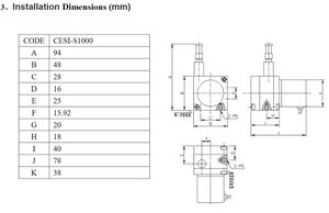 Wirtschaft licher 1000-mm-Zugdraht-Verschiebungssensor AB-Phase 0-1000mm Messbereich PNP-Ausgang - Product Image 6