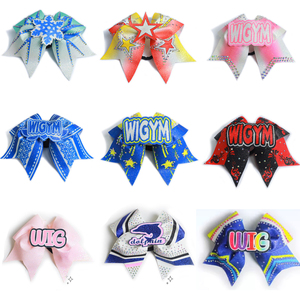 OEM Custom Diamond Cheerleading <strong>Bow</strong> Tie AB <strong>Cheer</strong> <strong>Bow</strong> Design for Cheerleading &amp; Cravats - Product Image 2
