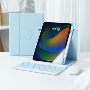 เคสใสกันกระแทกตั้งได้360มีช่องใส่ดินสอพร้อมคีย์บอร์ดสำหรับ Apple iPad 7 8 9 10 Air 4 5 Pro 11นิ้ว - Product Image 1