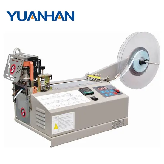 Máquina de corte en caliente de cinta de nylon elástica, cortador de correas automático