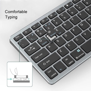 Bluetooth <strong>Keyboard</strong> and <strong>Mouse</strong> Combo <strong>2</strong>.4G+BT Dual Mode Rechargeable Office <strong>Keyboard</strong> and <strong>Mice</strong> Set for Laptop Desktop Notebook - Product Image 5