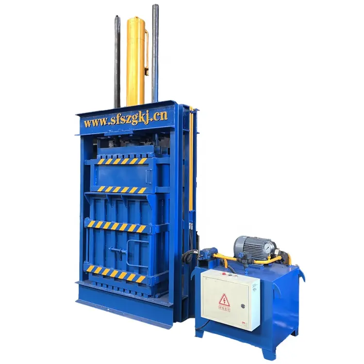 Máquina de prensado Vertical hidráulica, máquina de reciclaje de residuos de papel/bolas, gran oferta
