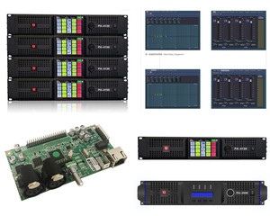 T.IProオーディオサウンド機器アンプスピーカーコンサート用4入力および4出力DSPアンプ - Product Image 2