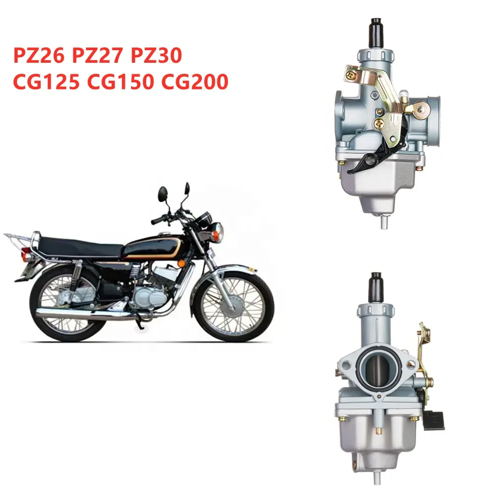 מכירות חמות pz26 pz27 pz30 אופנוע קרבורטור עבור cg125 cg150 cg200 125cc 200cc 250cc atv אופניים ללכלוך