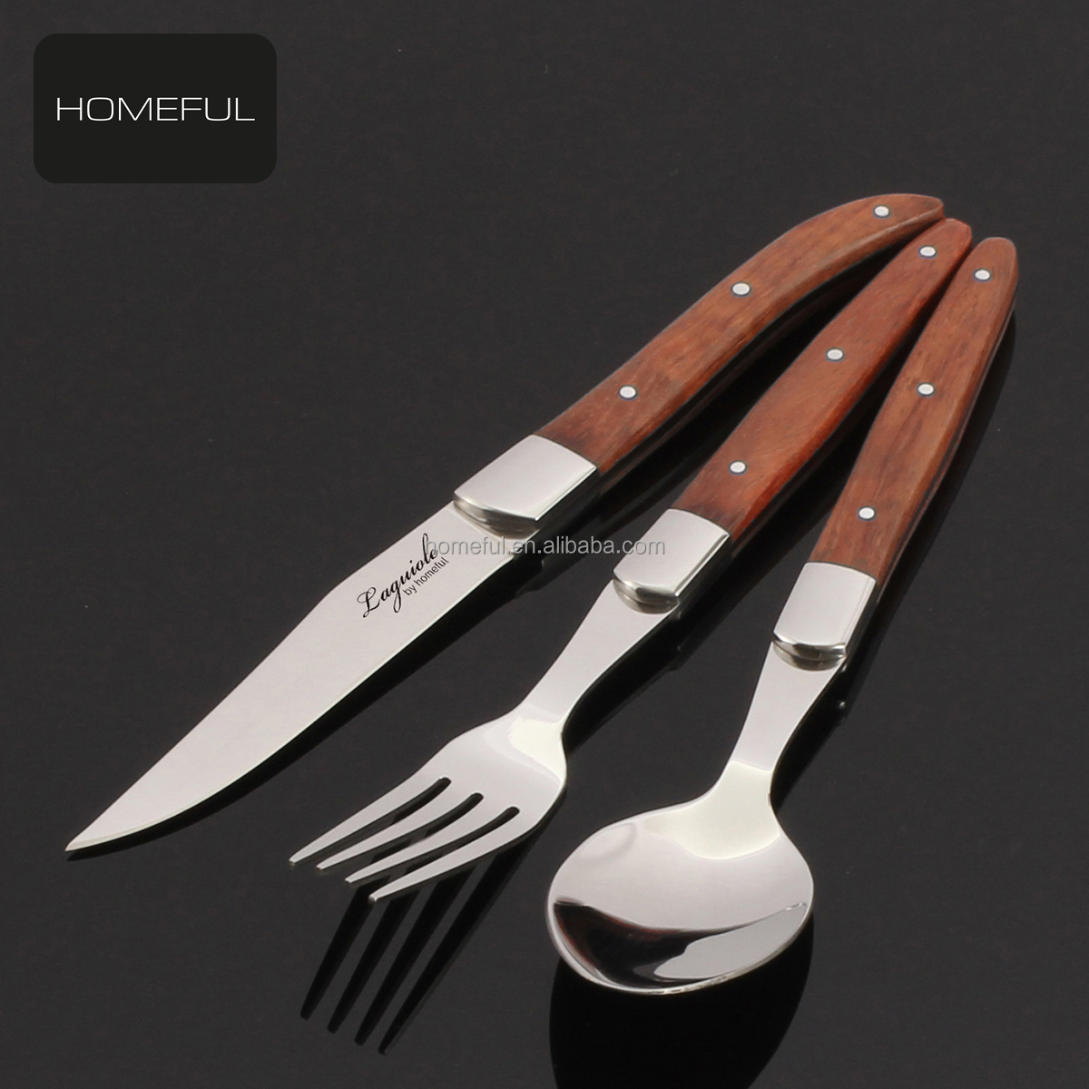 Grey-3 pcs knife set
