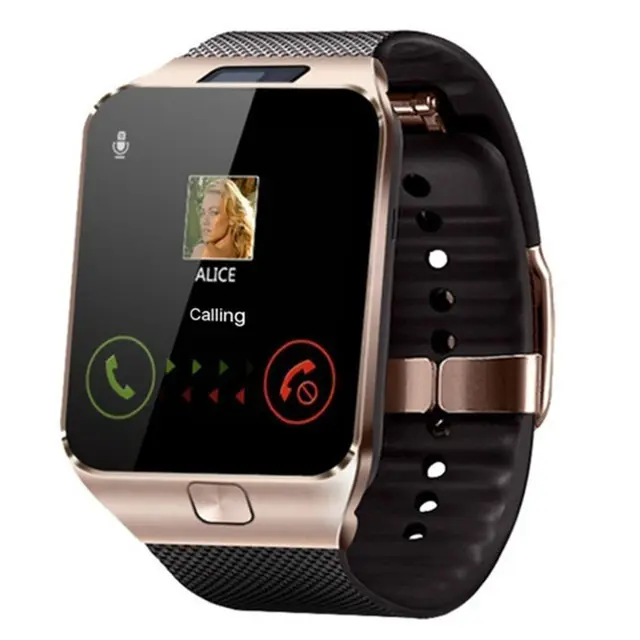 Offre Spéciale montre intelligente 2G SIM TF caméra étanche montre-bracelet GSM téléphone grande capacité SIM SMS pour Android pour téléphone