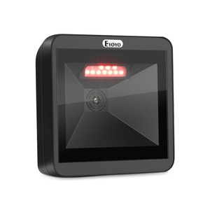 Eyoyo escáner de código de barras de escritorio 2D, omnidireccional manos libres con cable USB lector de código de barras grande, pantalla 1D QR escaneo de códigos de barras Auto - Product Image 2