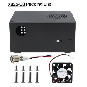 Per Raspberry Pi 4, custodia in metallo X825-C8 con interruttore di controllo dell'alimentazione e ventola di raffreddamento muta - Product Image 5