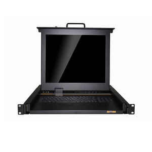 监控控制VGA KVM控制台19英寸1U机架安装LCD屏幕16端口KVM开关 - Product Image 3