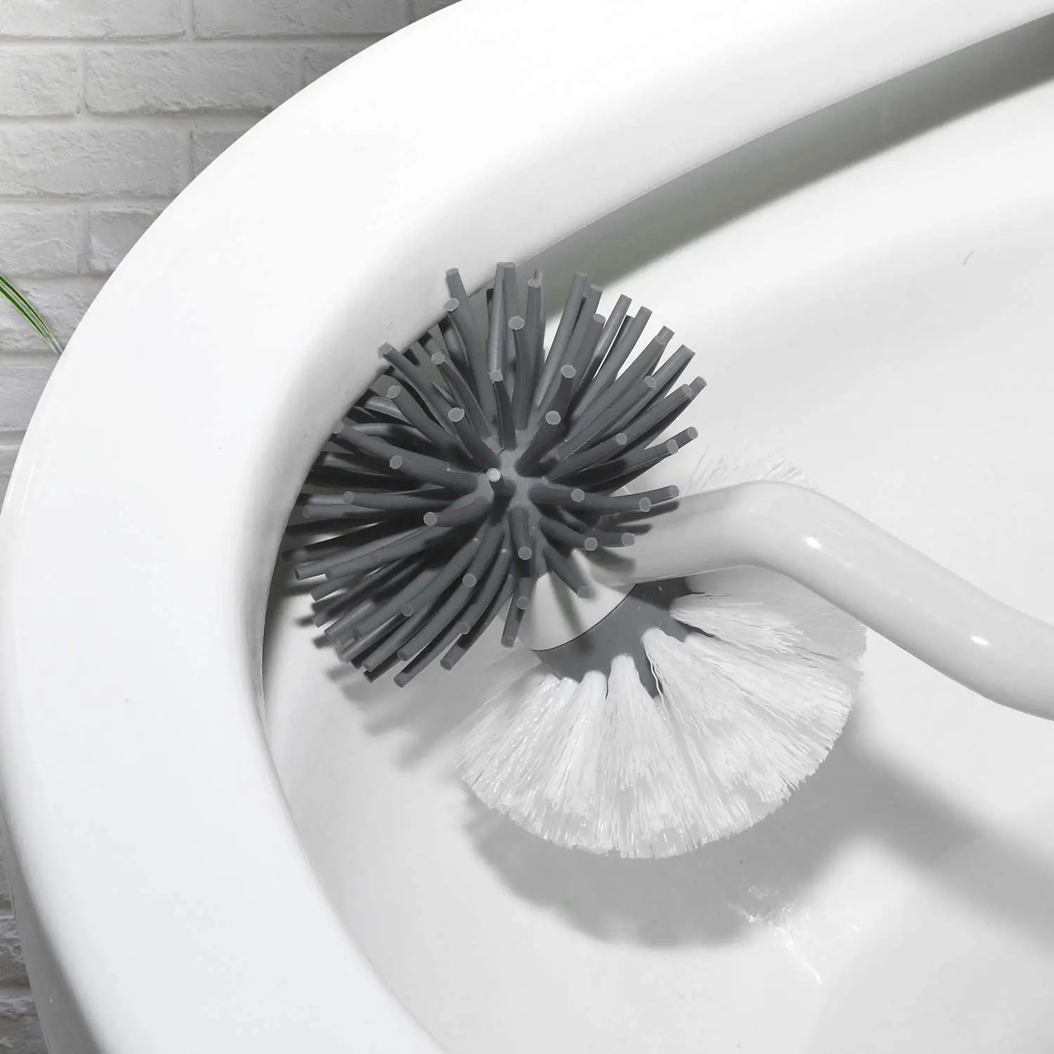 VIPao clean Badezimmer reinigung Doppel bürsten kopf Toiletten bürste und Halter