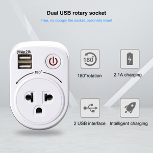 Adaptador de pared USB de enchufe múltiple de fuente de OEM profesional con enchufe - Product Image 3