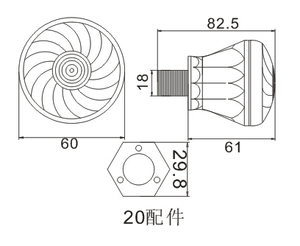 Fabrik Direkt verkauf Led Pixel 60mm 18 Pixel Vorprogramm Karneval LED-Licht für Vergnügung spark - Product Image 6