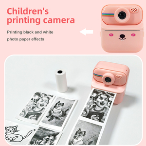 Mini Phim Hoạt Hình Ngay Lập Tức In Máy Ảnh Cho Trẻ Em Ảnh Kỹ Thuật Số Video Máy Ảnh Với Ảnh Tự Sướng Ống Kính Kép 2.4 Inch Màn Hình Đồ Chơi Món Quà Giáng Sinh - Product Image 6