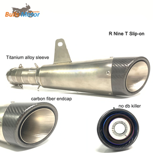Orta boru susturucu BMW R dokuz T kayma-on titanyum susturucu bağlantı borusu R9T R Line egzoz hattı üzerinde kayma Fit stok başlıkları - Product Image 6