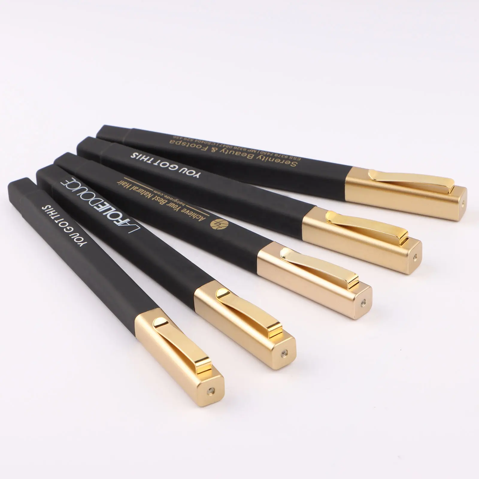 New Design Personalized Soft Touch Rubberized Square Ballpoint Pen with Print Logo