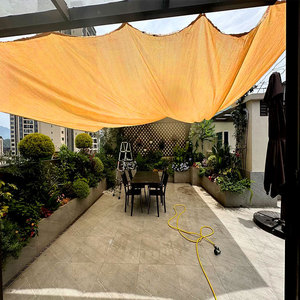 Orange Sonnenschutz netz, verschlüsse ltes und verdicktes Sonnenschutz netz, verwendet für Balkone, Innenhöfe, Parkplätze und Sonnenschutz netze