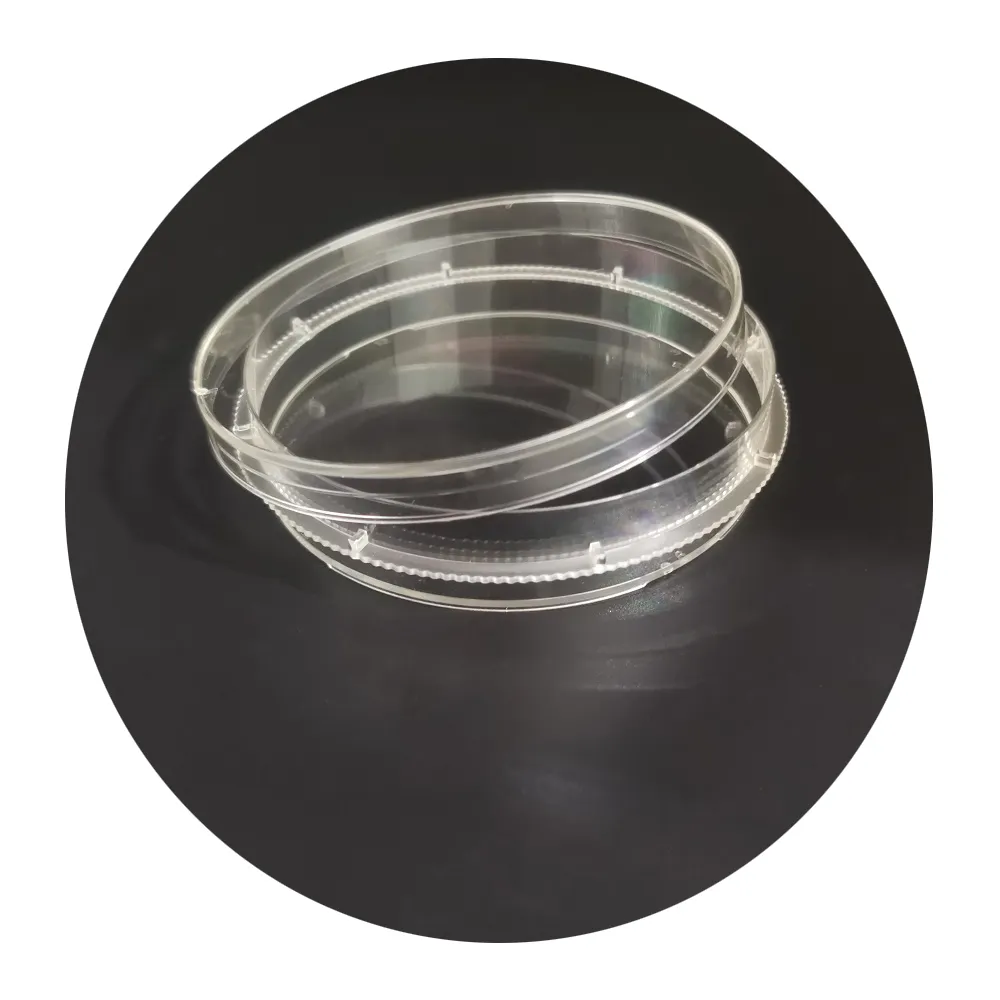 hot sale medical sterile petri dish square round different size transparent petri dish 100x15 60x15