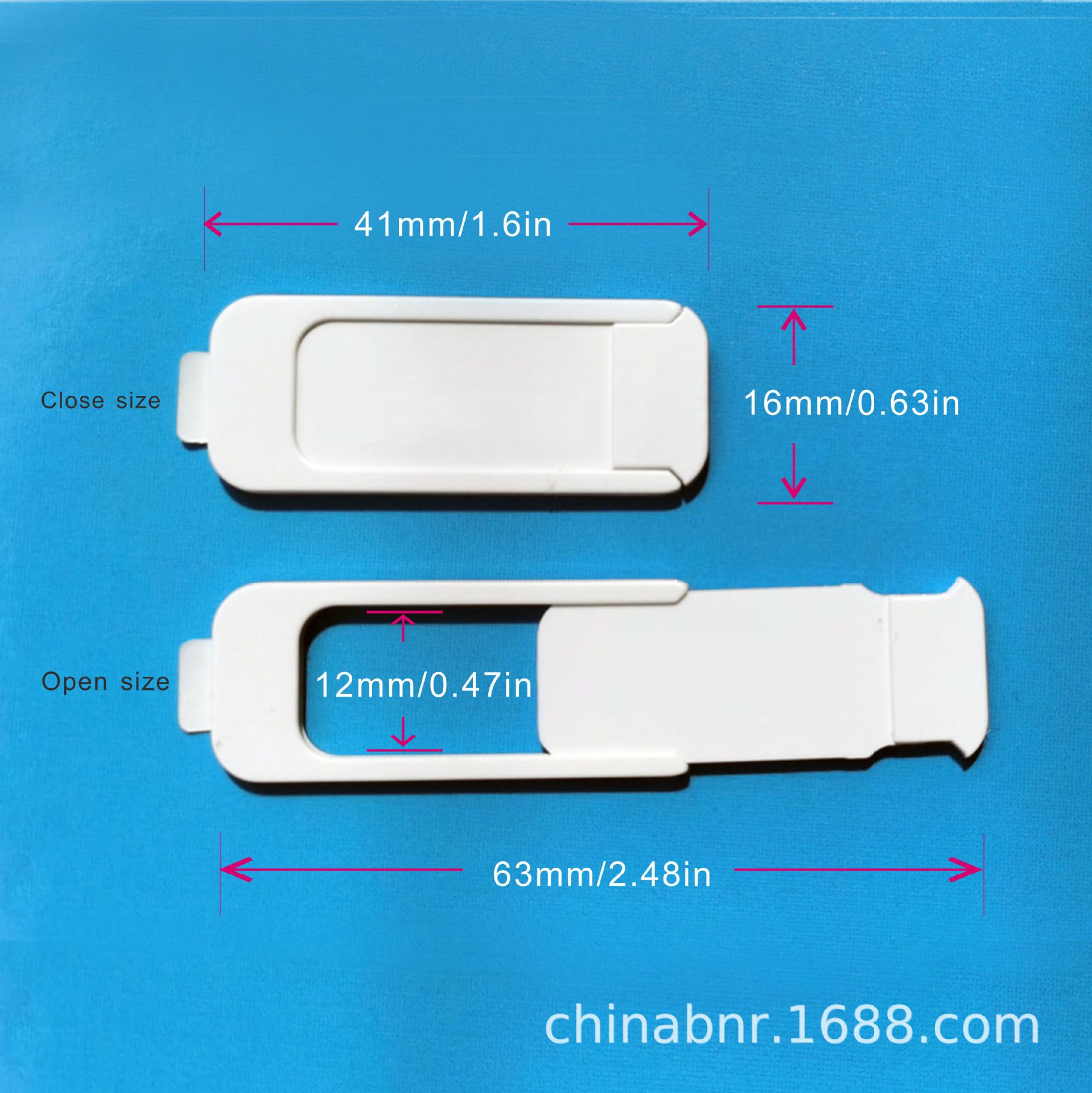 B-20 cuadrado grande blanco