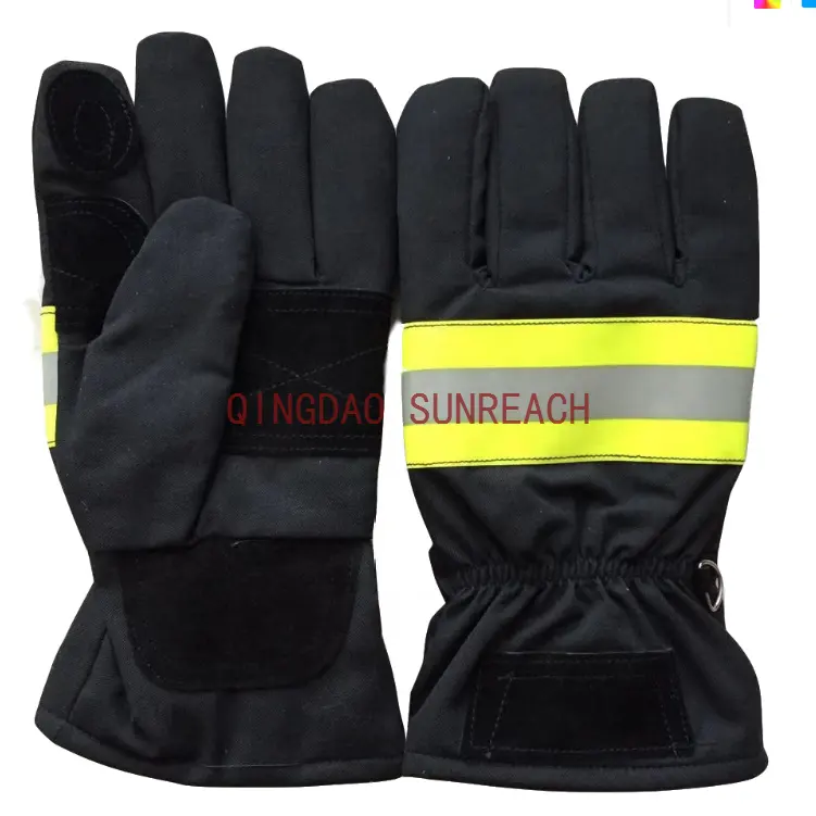 Guantes de lucha contra incendios Nomex EN659, guantes de bombero para bombero